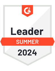 G2.com awards SmartBug Media Summer 2024 Leader recognition in multiple digital marketing and sales categories. image of G2 Summer 2024 Leader Badge