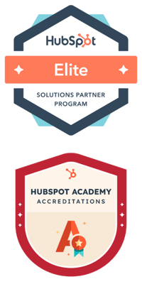 HubSpot Elite Solutions Partner Program Badge - HubSpot Academy Accreditations Badge