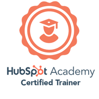 Badge de formateur certifié de l'Académie HubSpot