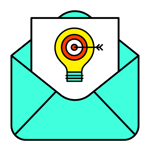 Targeted email marketing with HubSpot icon by SmartBug