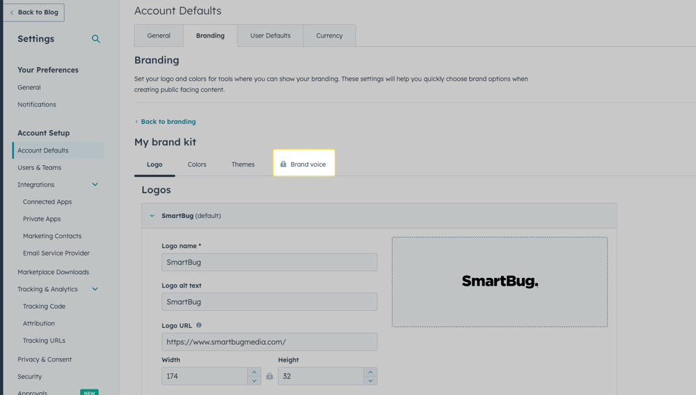 HubSpot AI brand voice