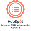 Advanced CMS Implementation HubSpot Badge