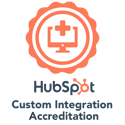 Intégration personnalisée Badge d'accréditation HubSpot