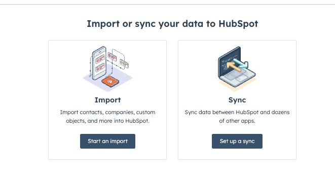 Import & sync data in HubSpot