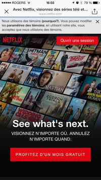 publicité instagram netflix