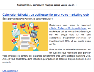 Exemple d'automatisation marketing pour un blogue