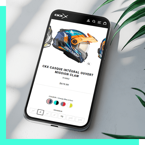 Shopify online store design for CKX Gear