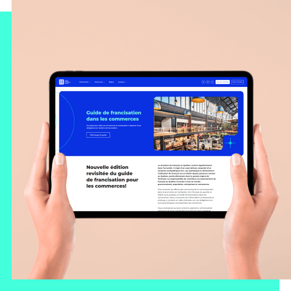 Wordpress website design for the Retail Council of Quebec