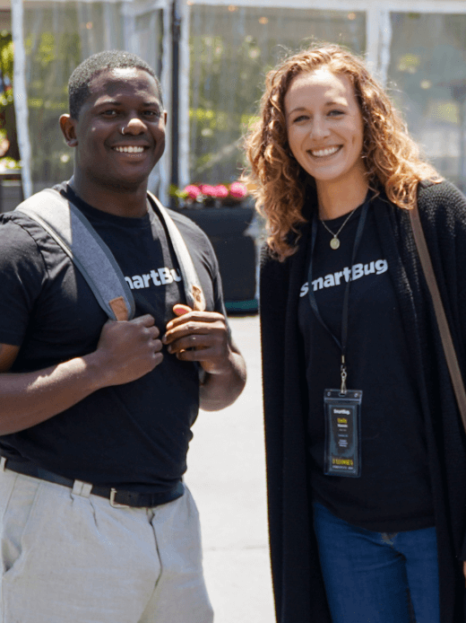 SmartBug employees posing in a photo