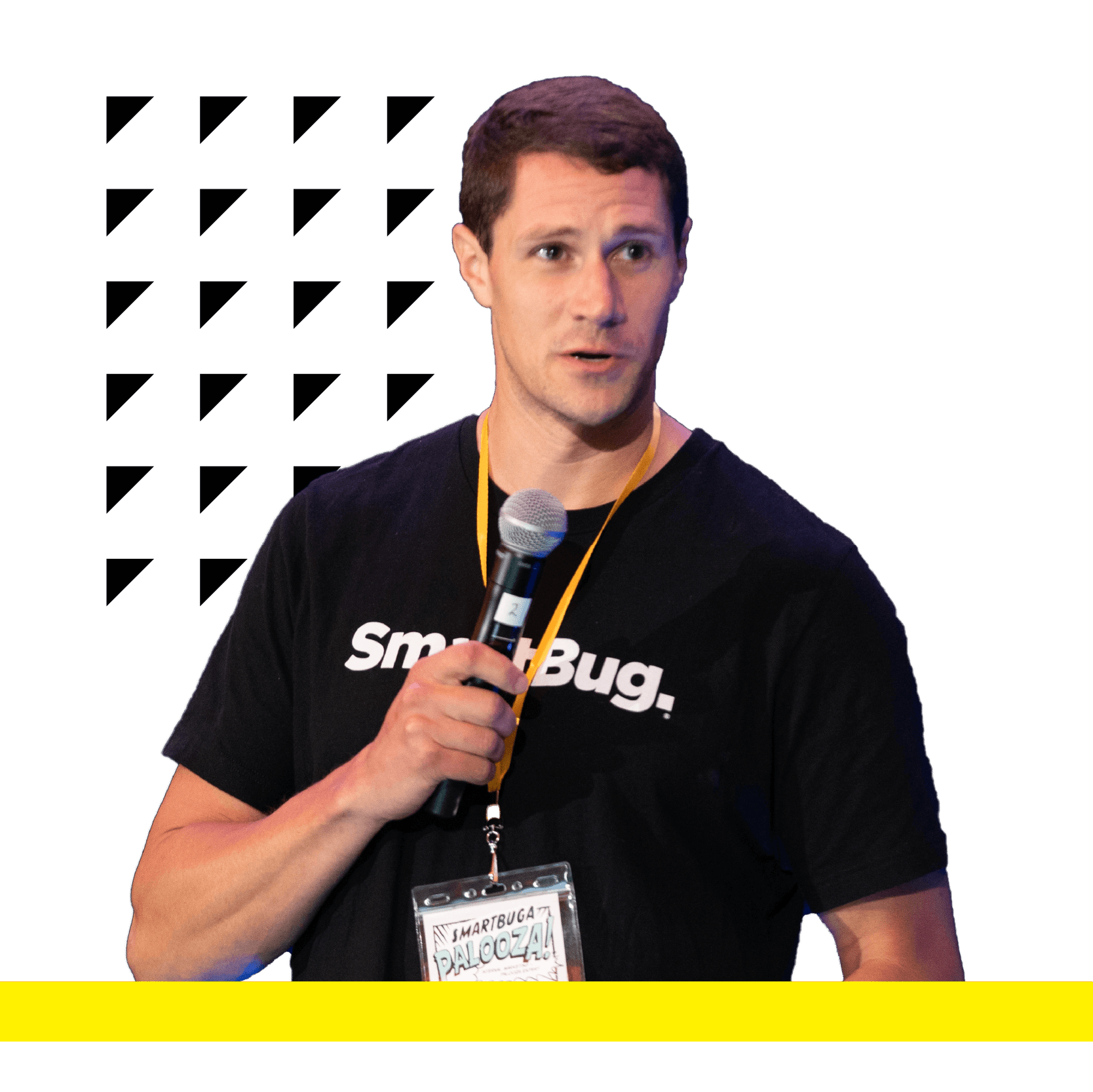 smartbug vp of marketing speaking at an event