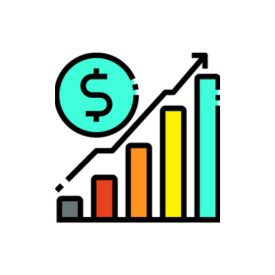 sales increasing on a graph