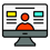 Computer silhouette icon