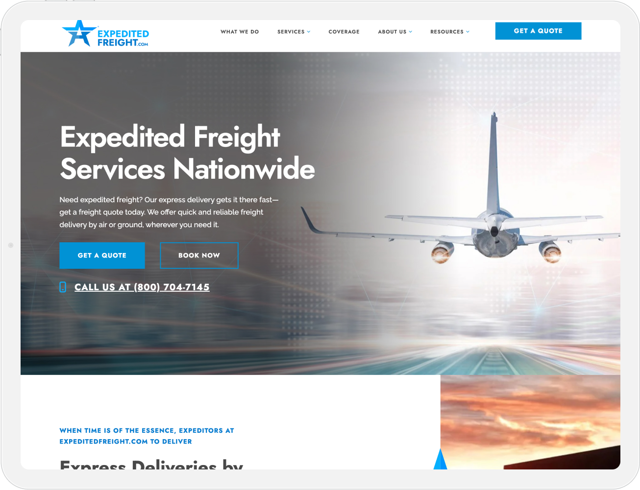 Elevating Interactivity on ExpeditedFreight.com