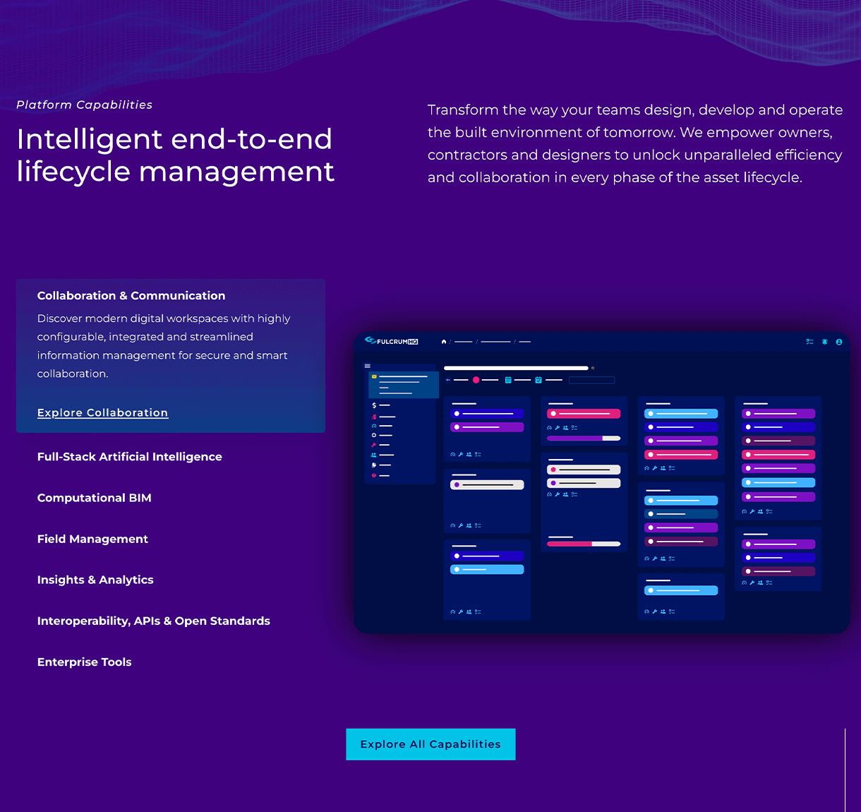 Product Showcase on desktop